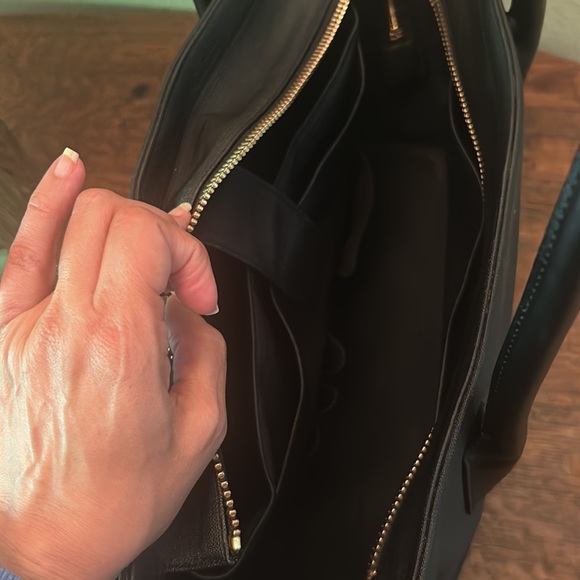 Dagne Dover Signature Legend Black Coated Canvas Large Tote - Picture 13 of 16